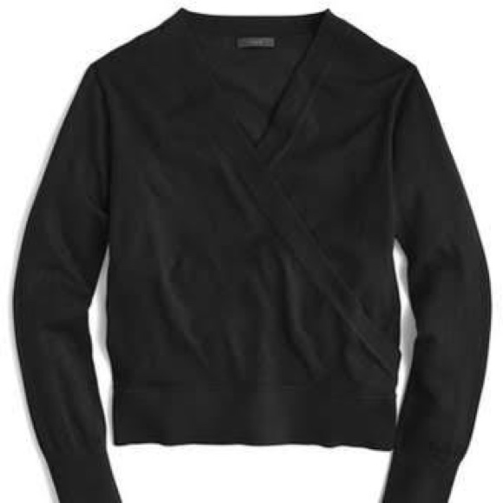 J. Crew Black Sweater Blouse